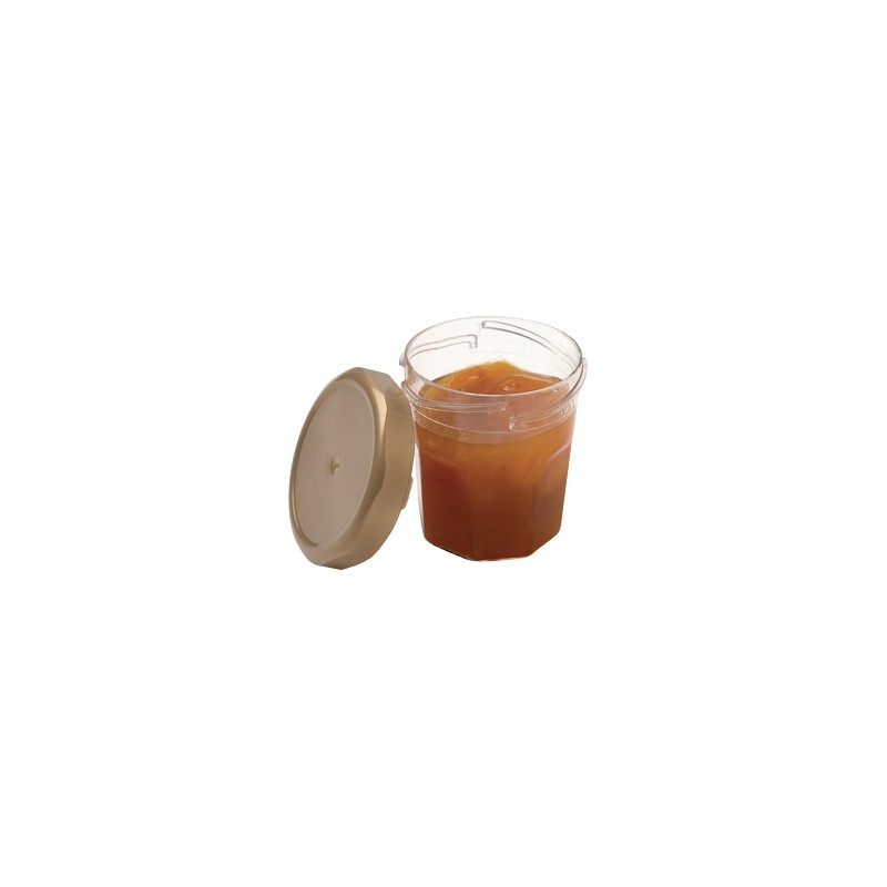 Verrine mini pot de confiture plastique 5 cl par 20 - Adiserve 