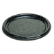 Plateau de service rond 40 cm noir marbré par 5