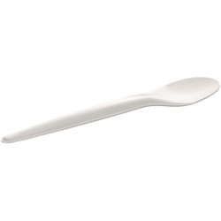 Cuillère carton blanc bio 17 cm par 50