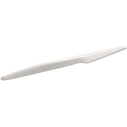 Couteau carton blanc bio 17 cm par 50