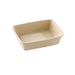 Barquette pulpe rectangulaire 23x16 cm de 950 ml par 75