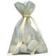 Sachet dragées en organdi ivoire par 10