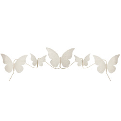 Banderole papillon en tissu coton 150 cm