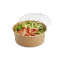 300 Couvercles rPET ronds transparents pour bols 500 & 750 ml