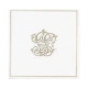 Serviette cocktail Paviot chiffre argent 25 cm par 20