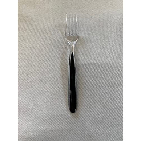 500 fourchettes cristal au manche noir réutilisables recyclables