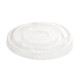 Couvercle plastique Ø 90 mm pour pot 25 cl transparent 100P