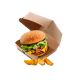 Boite burger 150X150X70 mm en carton kraft par 50 unités