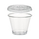 Couvercle plastique Ø 90 mm pour pot 25 cl transparent 100P