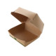 Boite burger 150X150X70 mm en carton kraft par 50 unités