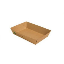 Barquette alimentaire 700 ml carton brun 18x13x4 cm par 80