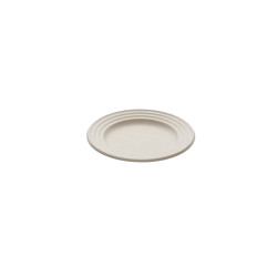 50 Assiettes rondes design Ø 18 cm Wave biodégradables