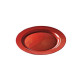 Assiette ronde 19 cm Rouge Carmin par 12