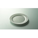 Assiette réutilisable mariage ronde 24 cm Argent recyclable 12P