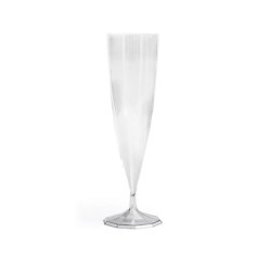 Flûte à champagne cristal monobloc de 13 cl par 10
