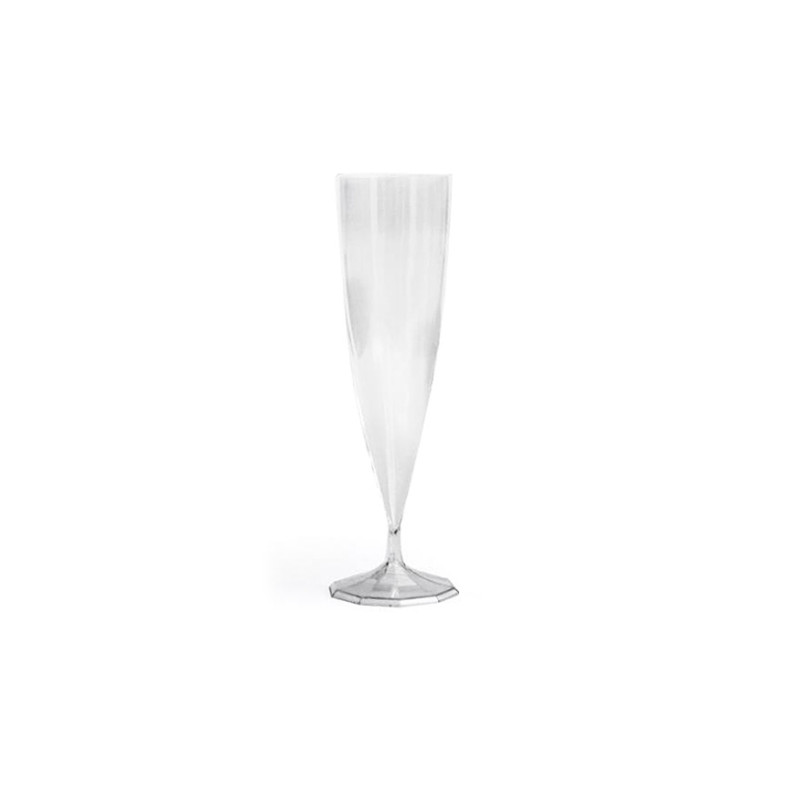 Flûte à champagne cristal monobloc de 13 cl par 10