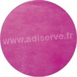 Nappe ronde jetable Ø 2.40 m intissé fuchsia