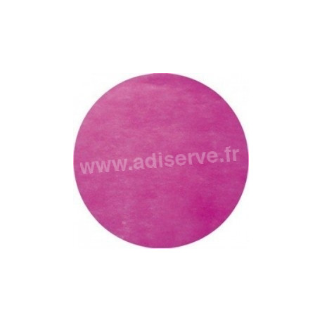 Nappe ronde jetable Ø 2.40 m intissé fuchsia