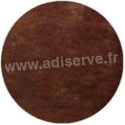 Nappe ronde jetable Ø 2.40 m intissé chocolat