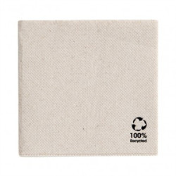 Serviette recyclée biodégradable écru 20x20 cm par 100