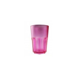 Verre Granity incassable en SAN effet givré Fuchsia 425CC 5P