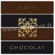 Serviette cocktail Paviot café chocolat 25 cm par 20