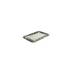 Plateau rectangulaire 35 x 24cm argent par 2