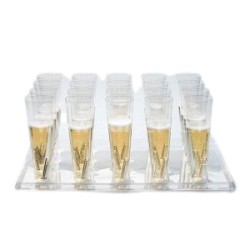 Plateau cristal Starck réutilisable pour verres ou tasses 1P