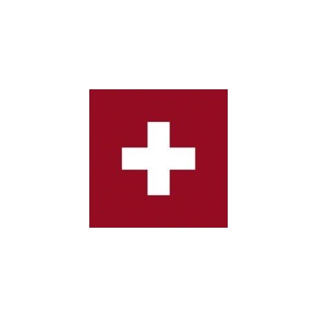 serviettes cocktail drapeau suisse papier jetable intissé 25x25 cm par 20