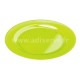 Assiette ronde plastique rigide vert anis 23 cm par 6