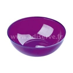 Grand saladier réutilisable plastique rigide 3.5L