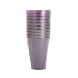 Verre plastique aubergine 20 cl par 10
