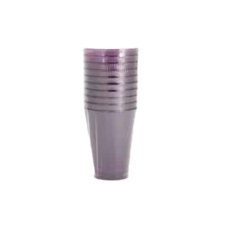 Verre plastique aubergine 20 cl par 10