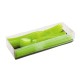18 Couverts de table plastique réutilisable couleur vert anis