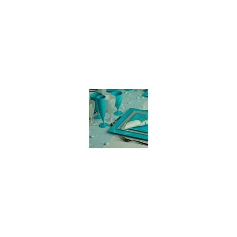 VERRE A VIN PLASTIQUE TURQUOISE