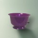 Coupe dessert ou bol en plastique réutilisable recyclable 20 cl pourpre pailleté Or