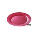 Assiette réutilisable ronde 19 cm magenta par 12