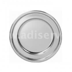Assiette ronde argent métallisé 30,5 cm par 4