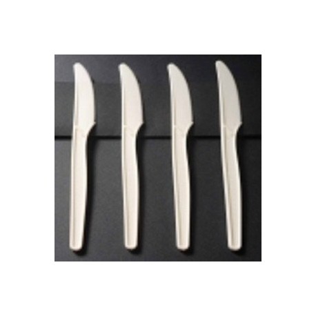 Couteaux luxe en amidon de maïs biodégradables et compostables