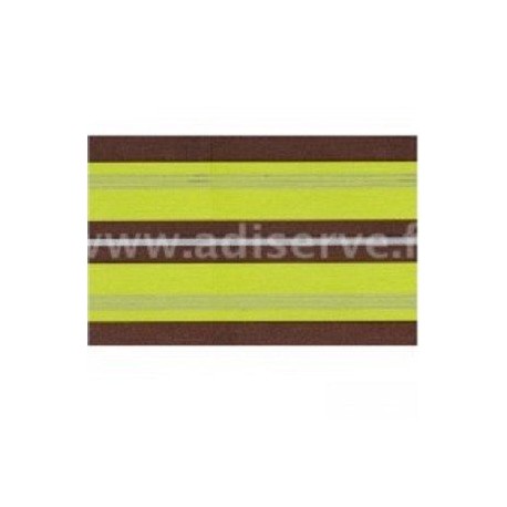 Set de Table Paviot Rayures Anis Argent par 10