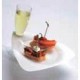 Assiette cocktail bio avec porte verre en fibre par 50
