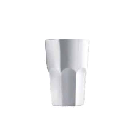 Verre Granity en SAN incassable blanc de 425 cc