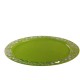 Sous-assiette réutilisable recyclable ronde vert anis 30 cm 