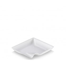 Assiette cocktail biodégradable carrée 8 cm par 50