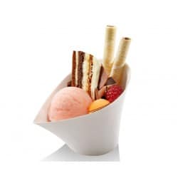 Coupe à dessert biodégradable en fibres de canne à sucre par 50