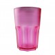 Verre réutilisable givré en SAN fuchsia 425cc par 5 