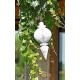 Boule décorative Pampille blanche 28,5 cm