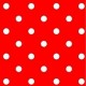 Serviette cocktail papier jetable Françoise Paviot rouge & pois blancs 25x25 cm par 20
