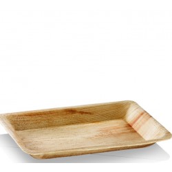 Assiette écologique rectangulaire 16 x 24 cm par 25