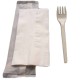 Kit couverts en amidon de maïs biodégradable compostable 2 en 1 